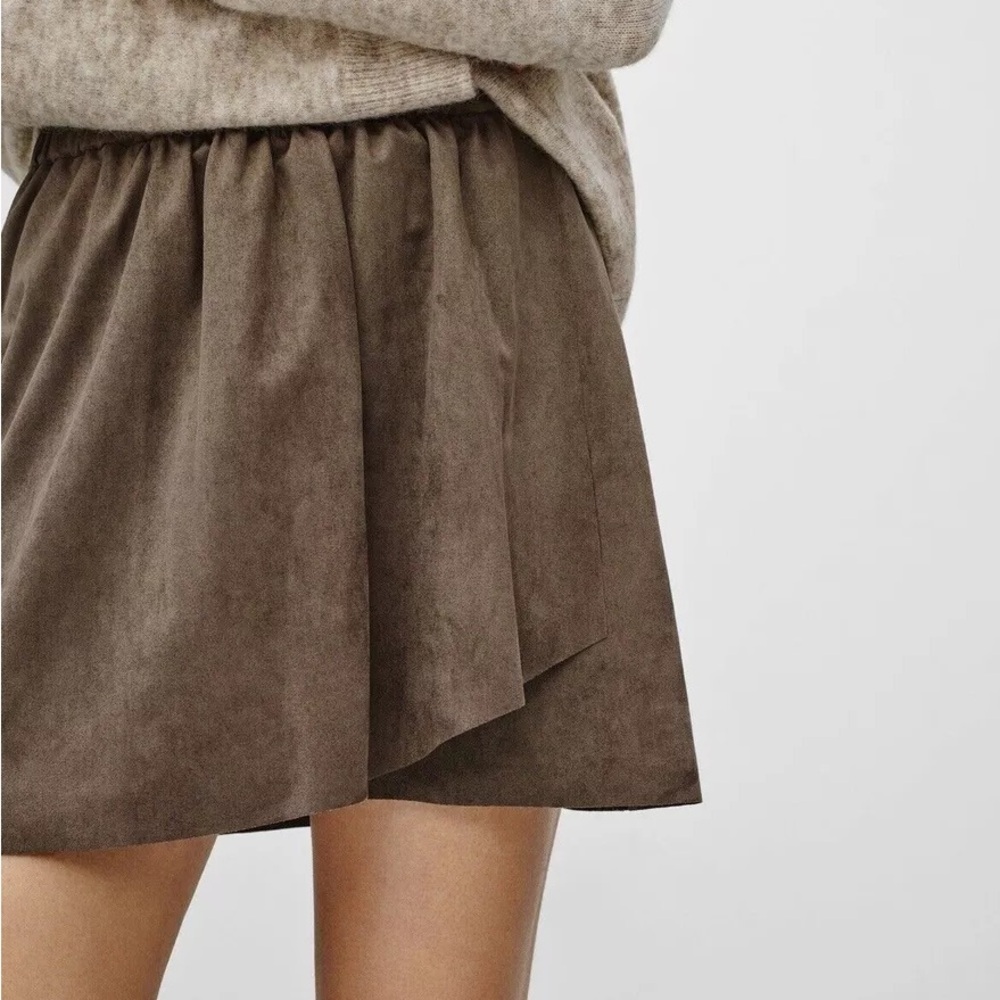 Aritzia Wilfred Free Nescher Faux Suede Mini Skirt